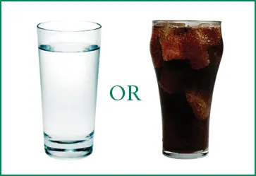 water or soda